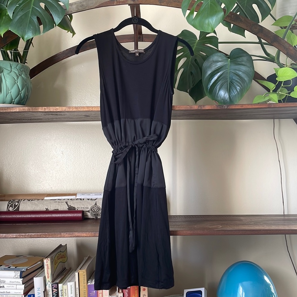 Collective Concepts | Black sleeveless tie waist dress | small